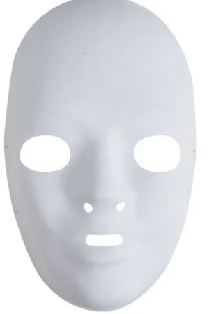 Masque Visage Adulte Blanc x6pcs Remise