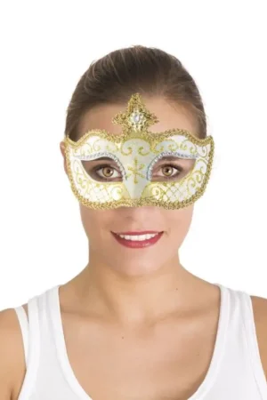 Seulement Aujourd'hui Loup Vénitien Argent et Or