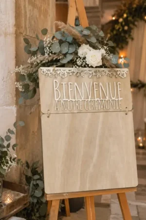 Bon Plan Pancarte Bienvenue a notre Cérémonie