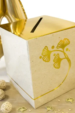 Urne mariage Ginkgo Or Achetez Aujourd'hui