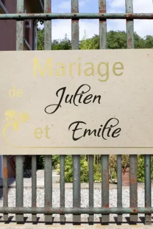 Pas Cher Fléche signalétique Mariage theme Ginkgo