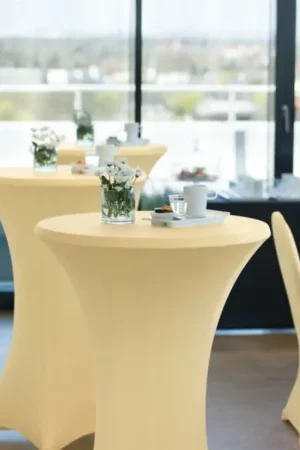 Housse mange debout Lycra pas cher Ecru 80cm Prix Promo