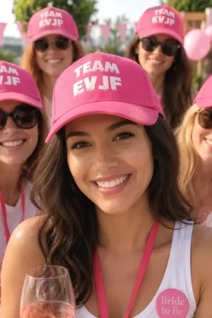 Bon Plan Casquette Team EVJF Rose