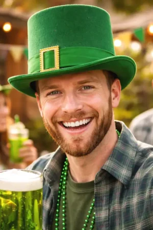 Meilleur Prix Chapeau Feutre Haut de Forme St Patrick