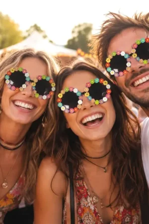 Lunettes Mini Fleurs Multicolore Commander Vite