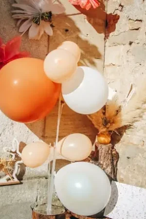 Centre de Table original support a ballons Satisfait Ou Remboursé