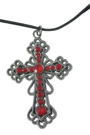 Expédié Aujourd'hui Collier Croix Gothique 5 cm