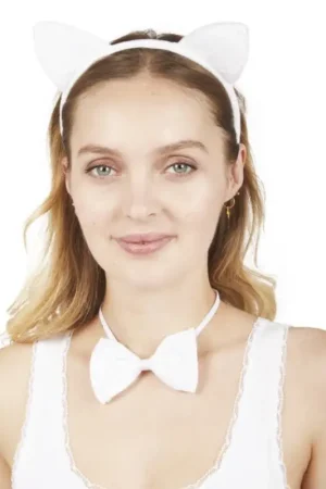 Prix Choc Set de Chat Blanc