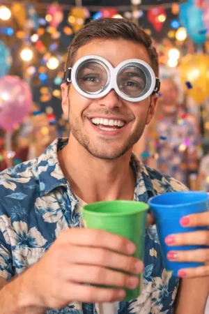 Lunettes Bonhomme Jaune Populaire