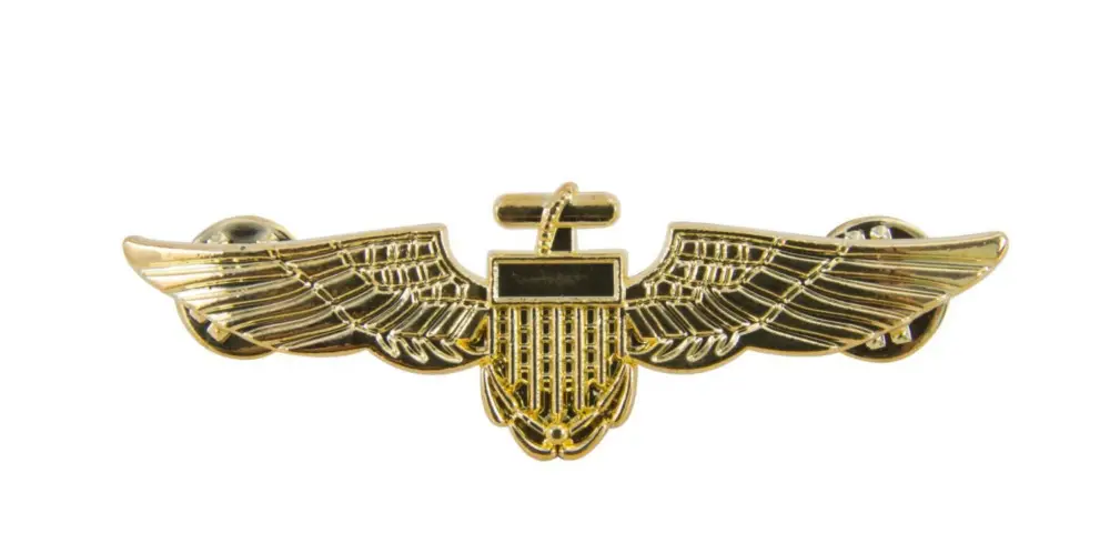 Soldes Broche Pilote de l'Air Or