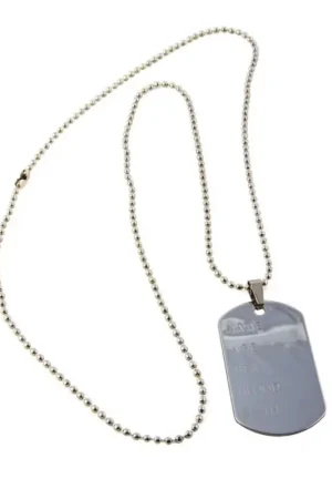 Collier Plaque Militaire Prix Promo