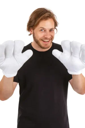 Expédié Aujourd'hui Gants Géants Blanc