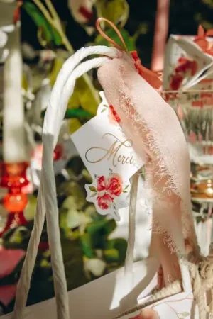 10 Etiquettes Merci Theme ROmantique Promotion Saisonnière