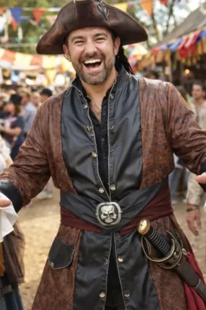 Meilleur Choix Ceinture de Pirate Tête de Mort