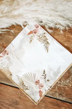 Meilleur Choix Serviette en papier theme Coachella x 16 pièces