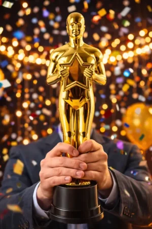 Trophée de Star Or 20 cm Dernier Modèle