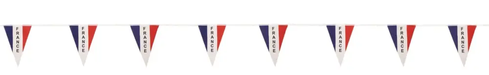 Guirlande Fanions Bleu Blanc Rouge 5 m Prix Cassé