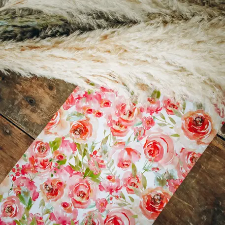 Chemin de table Romantique Vintage tissu Blanc Soldes