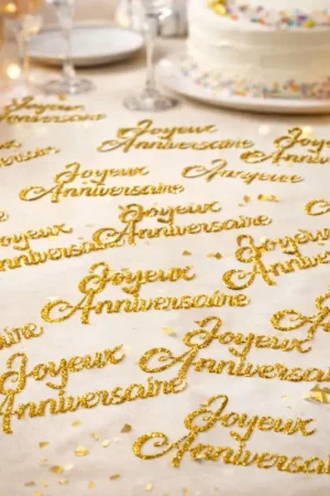 Super Prix Confettis à Paillettes Joyeux Anniversaire x30pcs