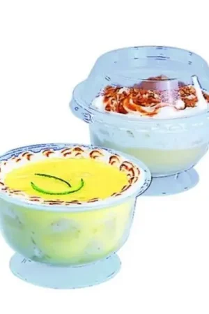 Produit De Marque Coupe à dessert plastique réutilisable Bleu ciel x 12 pièces