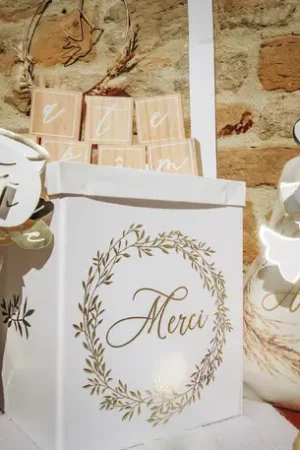Urne mariage Theme Jolis Brins Produit De Marque