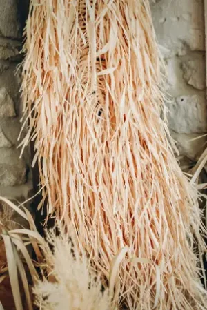 Pas Cher Déco Feuille de Raphia Naturel