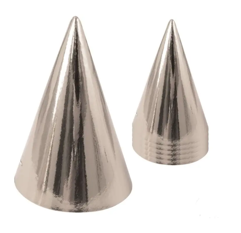 Quantité Limitée Chapeau Pointu Carton Argent x6pcs