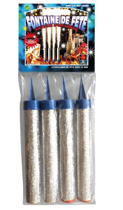 Expédition Rapide Fontaine de Fête 9,5 cm x4pcs