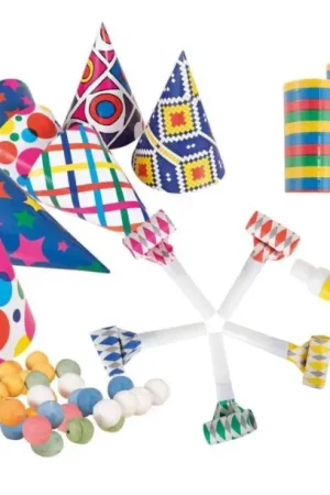 Kit Cotillons Sachet 10 Personnes Multicolore Dernier Modèle