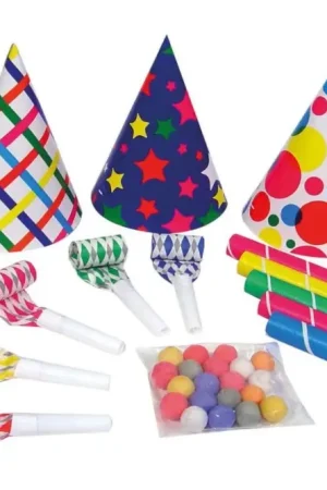 Kit Cotillons Sachet 5 Personnes Multicolore Remise
