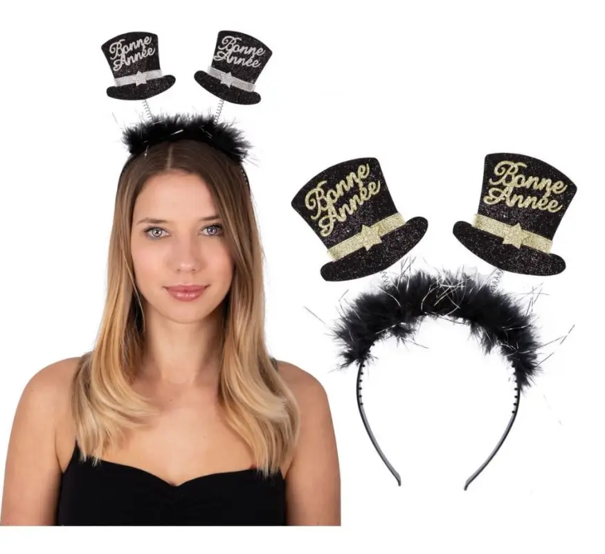 Prix Choc Serre-Tête Chapeaux Bonne Année Couleur Aléatoire