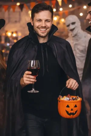 Cape avec Col Noir 130 cm Vente Flash