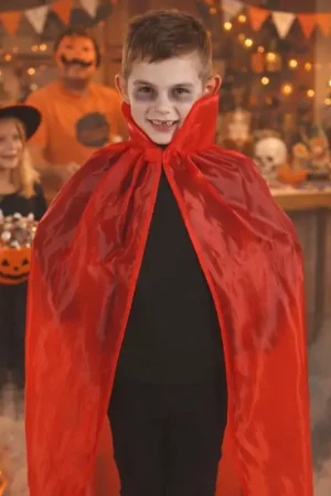 Prix Bas Cape avec Col Rouge 90 cm