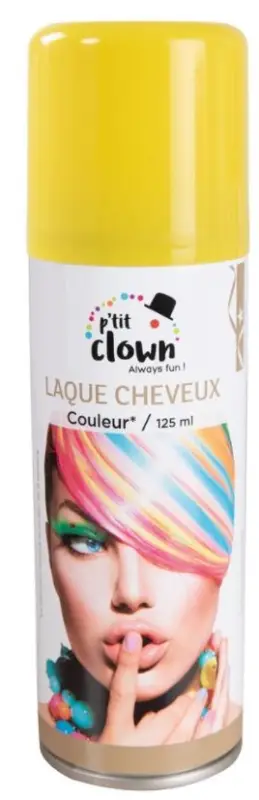 Spray Laque Cheveux Jaune 125 ml Promotion