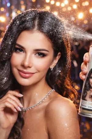 Spray Laque Cheveux à Paillettes Argent 125 ml Must-Have