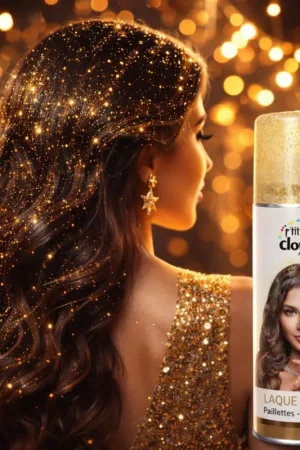 Quantité Limitée Spray Laque Cheveux à Paillettes Or 125 ml