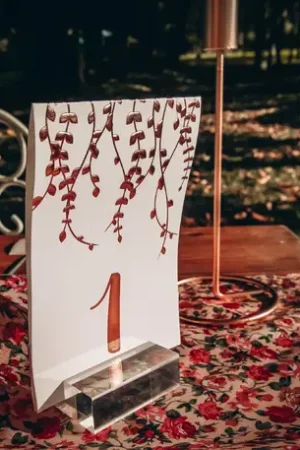 Soldes Porte Menu en verre Acrylique