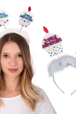 Achetez Aujourd'hui Serre-Tête Gâteau Joyeux Anniversaire Couleur Aléatoire