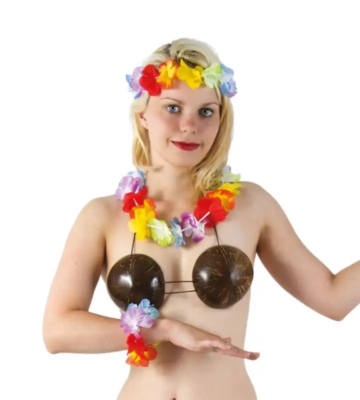 Livraison Express Soutien-Gorge Hawaïen Noix de Coco