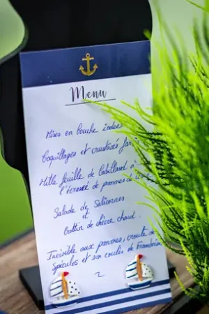 Jusqu'à Épuisement Des Stocks 10 Menus Theme Marin Ancre Mariniere