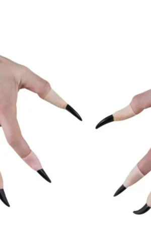 Doigts de Sorcière Ongles Noirs x10pcs Prix Cassé