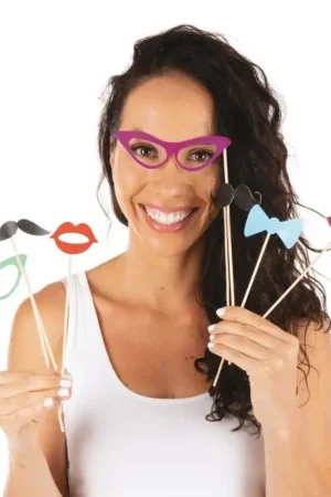 Kit accessoire Photobooth x28pcs Pas Cher