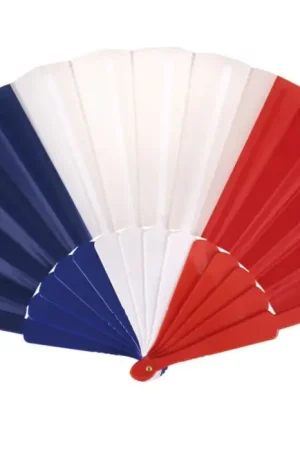 Éventail Bleu Blanc Rouge 40 cm Produit De Marque
