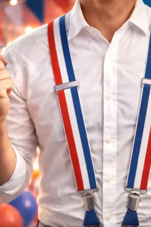 Bretelles Bleu Blanc Rouge Commander Maintenant