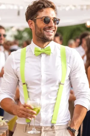 Satisfait Ou Remboursé Bretelles Vert Fluo