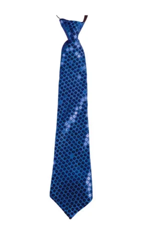 Cravate à Sequins Bleu Offre Spéciale