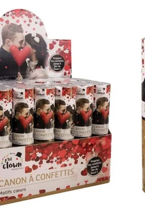 Acheter En Ligne Canon à Confettis Papier 20 cm Cœur Rouge
