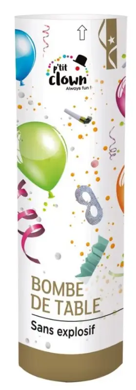 Bombe de Table Surprise 24 cm Populaire