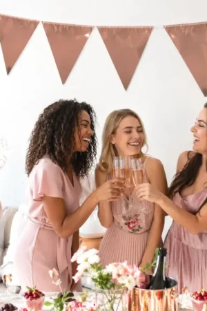 Guirlande Fanions Métallisés Rose Gold 3,6 m Jusqu'à Épuisement Des Stocks