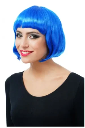 Perruque Carré Bleu Prix Promo
